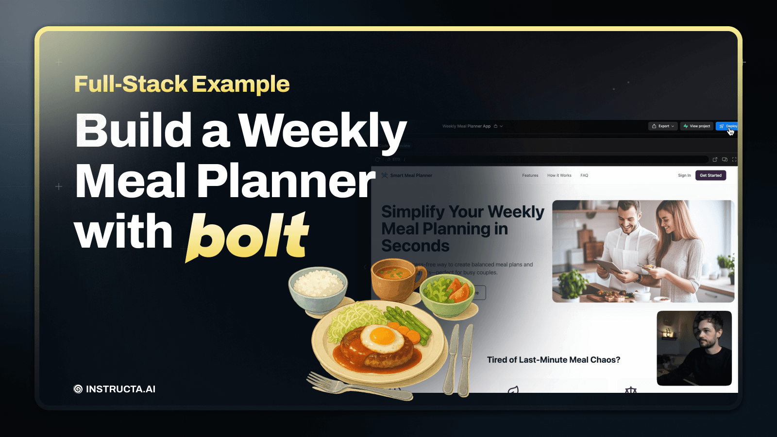 Build a Weekly Meal Planner with bolt.new